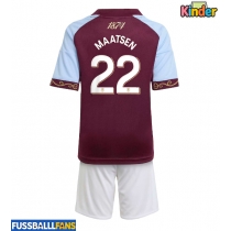 Aston Villa Ian Maatsen #22 Heimtrikotsatz Kinder 2025-26 Kurzarm (+ Kurze Hosen)